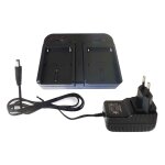 Vhbw chargeur de batterie double compatible avec sony dcr - pc103, dcr - pc103e, dcr - pc104 camra, ...