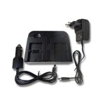 Vhbw chargeur de batterie double compatible avec sony handycam dcr - dvd405, dcr - dvd406 cam�ra, dslr, ...