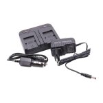 Vhbw chargeur de batterie double compatible avec sony handycam dvd505e, dvd506e cam�ra, dslr, action ...