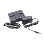 Vhbw chargeur de batterie double compatible avec sony handycam hdr - cx700ve, hdr - cx730e camra, dslr, ...