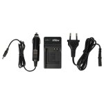 Vhbw chargeur batteries secteur + adaptateur 12v allume - cigare, led compatible avec pentax d - li106 ...