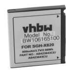 Vhbw li - ion batterie 800mah (3. 7v) pour t�l�phone portable mobil smartphone samsung sgh - d830, sgh ...