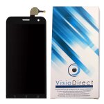 Visiodirect ecran complet pour asus zenfone 2 laser 5  ze500kl z00ed noir tlphone portable vitre ...