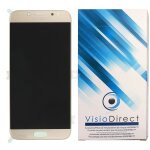 Visiodirect ecran complet pour samsung galaxy j7 2017 sm - j730f tlphone portable dor or vitre tactile ...