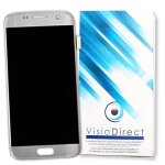 Visiodirect� ecran complet pour samsung galaxy s7 sm - g930 t�l�phone portable gris argent vitre tactile ...