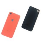 Vitre arri�re apple iphone xr rose corail coque capot cache batterie dos