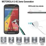 Vitre protection d'ecran en verre tremp incassable tempered glass - motorola moto g 2eme generation