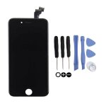 Vitre tactile + ecran lcd iphone 6 noir 4. 7  + outils 4. 7 inch