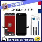 Vitre tactile + ecran lcd pour iphone 8 4. 7  noir + outils