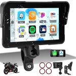 Vornixorsarlshop - cran tactile sans fil carplay et android auto pour moto, 5  ecran tactile, ip68 etanche, ...