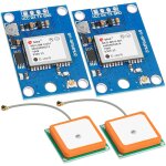 Vornixorsarlshop - gy - neo6mv2 neo - 6m lot de 2 cartes de contr�le gps 3 v - 5 v avec antenne en c�ramique ...