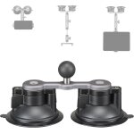 Vornixorsarlshop - ventouse pour voiture avec adaptateur de boule d'un pouce, double ventouse compatible ...