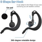 Walkie talkie headset compatible with motorola cp040 dp1400 gp300 gp88 gp68 ct150 pro1150 2 pin earphone ...