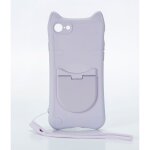 Coque de protection chat : design chat - miroir int�gr� - avec dragonne - support repose t�l�phone - ...