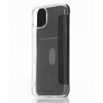 We etui folio transparent apple iphone 13: rabat noir - dos transparent - l�ger - ultra - fin acc�s cam�ra ...