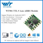 Witmotion - capteur d'angle numrique wt901 ttl & i2c 9 axes, acclromtre + gyroscope + boussole lectroniqu ...