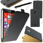 Wofalo etui pu nokia lumia 1320, noir + stylet + film