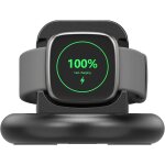 Wqd - chargeur pour fitbit versa 4 / versa 3 smartwatch, station de chargeur magntique avec 135 cm / ...