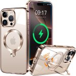 Wqs - 360 rolatif support magntique coque pour iphone 16 pro max [cd anneau support stable pour mag ...