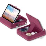 Wqs - coussin support tablette avec rangement, support tablette lit pliable, support livre ouvert pour ...