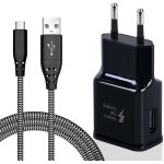 Wwp - chargeur usb c charge rapide avec 2m cble pour samsung phone galaxy s21 plus, s20 fe, s10, s9, ...