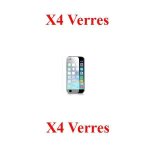 X4 pieces, film protection pour iphone 6 plus 4 pack, 9h, sans bulles X4 pieces, film protection pour iphone 6 plus 4 pack, 9h, sans bulles