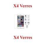 X4 pieces, film protection iphone 8 plus 4 coffret, 9h, sans bulles X4 pieces, film protection iphone 8 plus 4 coffret, 9h, sans bulles