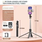 Xiaomi - perche a selfie en alliage avec camra de bureau, support quadrupode, charge usb, bluetooth, ...