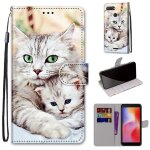 Xiaomi redmi 6 coque, saturcase beau pu cuir magn�tique flip portefeuille support porte - carte dragonne ...
