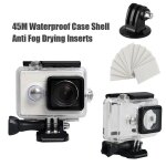 Pour xiaomi yi accessoires sous - marine 45m �tui de protection �tanche bo�tier de plong�e coque anti ...