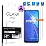 Xm [2 pc] pour realme 6 verre tremp� film de protection vitre tactile anti - poussiere sans bulle ecran ...