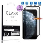 Xm [2 pi�ces] protection ecran iphone 11 pro max verre tremp� couverture compl�te film de protection ...