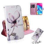 Xm pour coque samsung galaxy a10 housse / galaxy m10 etui � rabat r�tro cuir pu housse portefeuille avec ...