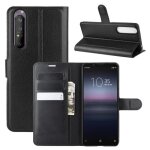 Xm pour pour sony xperia 1 ii housse protection antichocs pu cuir avec support et fentes pour cartes ...