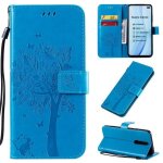Xm pour pour xiaomi redmi k30 housse antichoc avec support portefeuille rabat nouveau pu cuir - bleu