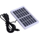 Yemaesre - panneau solaire 1, 2 w 6 v avec port usb et plage de charge solaire en silicium polycristallin ...