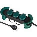 Ytfhg - 30924 bloc multiprises etanche professionnel avec enrouleur, 3 prises avec capuchon 16a franaises, ...