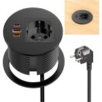 Ytfhg - multiprise encastrable avec usb c pd 35w et 2 usb - a, prise escamotable de table pour cuisine ...
