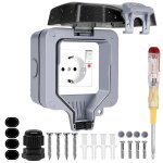 Ytfhg - prise exterieure etanche ip66 single prise de courant et volet de protection multiprise electrique ...