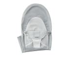 Housse pour transat balance soft - argent / blanc / mesh