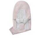 Housse pour transat balance soft - rose clair / gris / tiss� / jersey