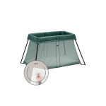 Lit parapluie light - vert fonc / mesh avec drap - housse