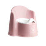 Pot fauteuil - rose pastel / blanc