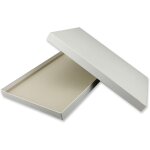 1 bote de rangement format a4 de qualit suprieure - 30, 2 x 21, 3 x 2, 1 cm - blanc brillant - carton ...