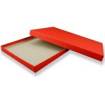 1 bote de rangement format a4 de qualit suprieure - 30, 2 x 21, 3 x 2, 1 cm - rouge - carton stable ...