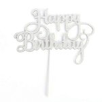 1 d�coration de g�teau d'anniversaire avec carte ins�r�e, pour f�te