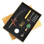 1 ensemble de stylos a plume en acier inoxydable, joli et significatif, stylo a plume d'�criture lisse, ...