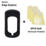 1 etui et 3 films de protection d'cran pour ordinateur gps garmin edge 130 510 520 530 810 820 830 1000 ...