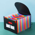 1 pc trieur accord�on a4 25pochettes avec conception de sac en filet papier rangement - life trieur valisette ...