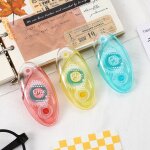 1 pcs random double - sided erasable transparent roller adhesive tape 5m * 8mm ultra wide dispensing ...